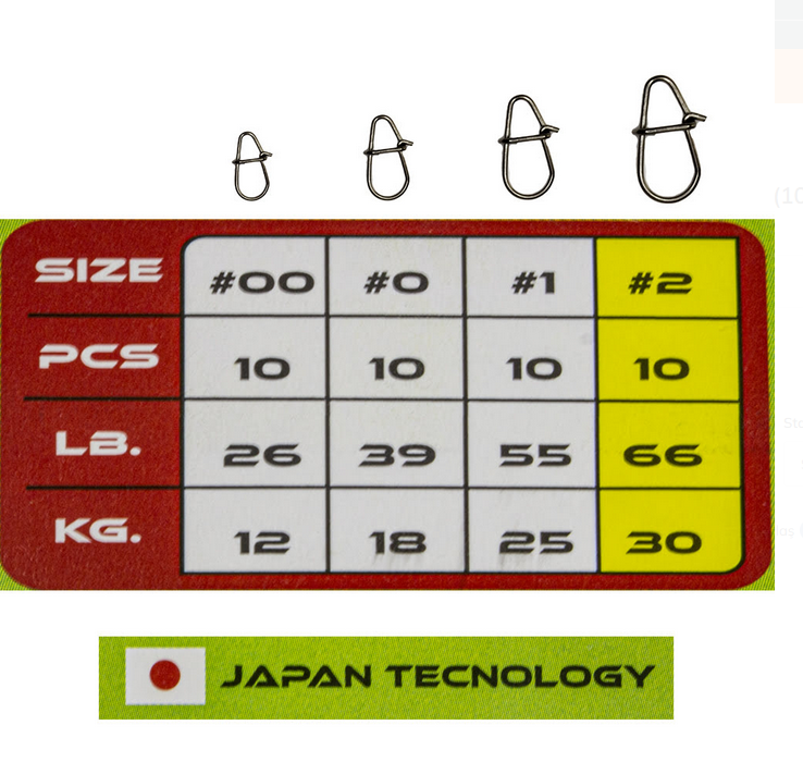 Ryuji Double Snap Klips (10 Adet)