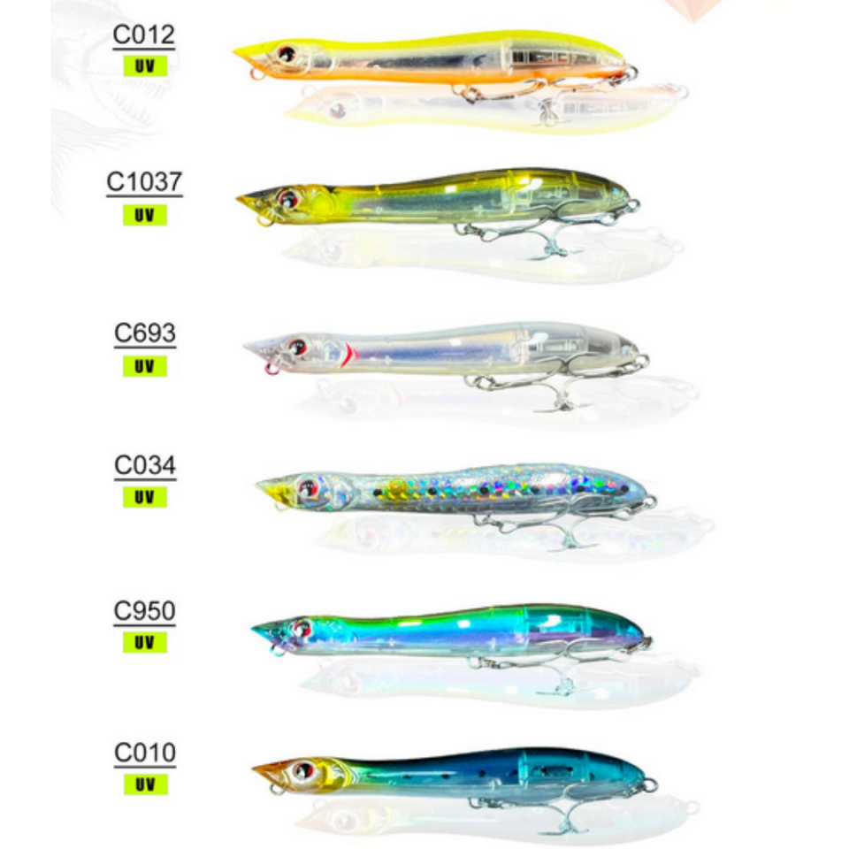 NANIWAOSAKASHI 100MM 11GR Topwater Sahte Balık | Su Üstü Balık Avı