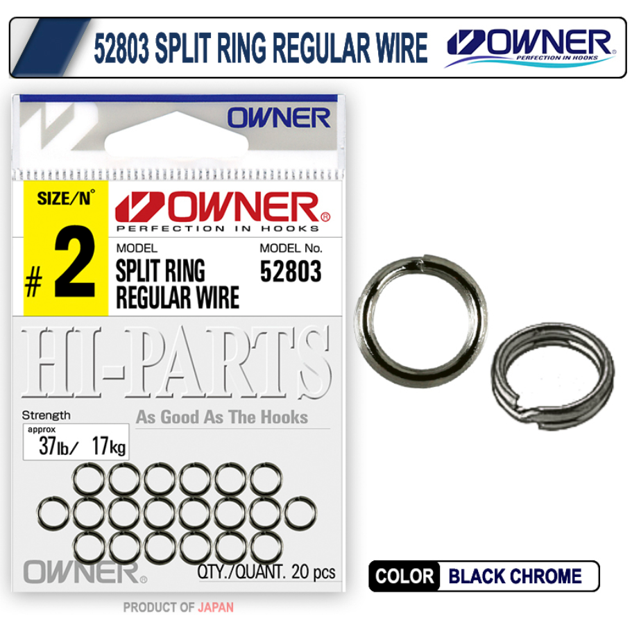 Owner 52803 Split Ring Regular Wire Halka | Japon Kalitesi
