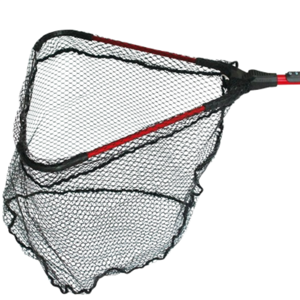 Remixon LND-06 Üçgen Kauçuk Fileli Kepçe | Katlanabilir Balıkçı Kepçesi