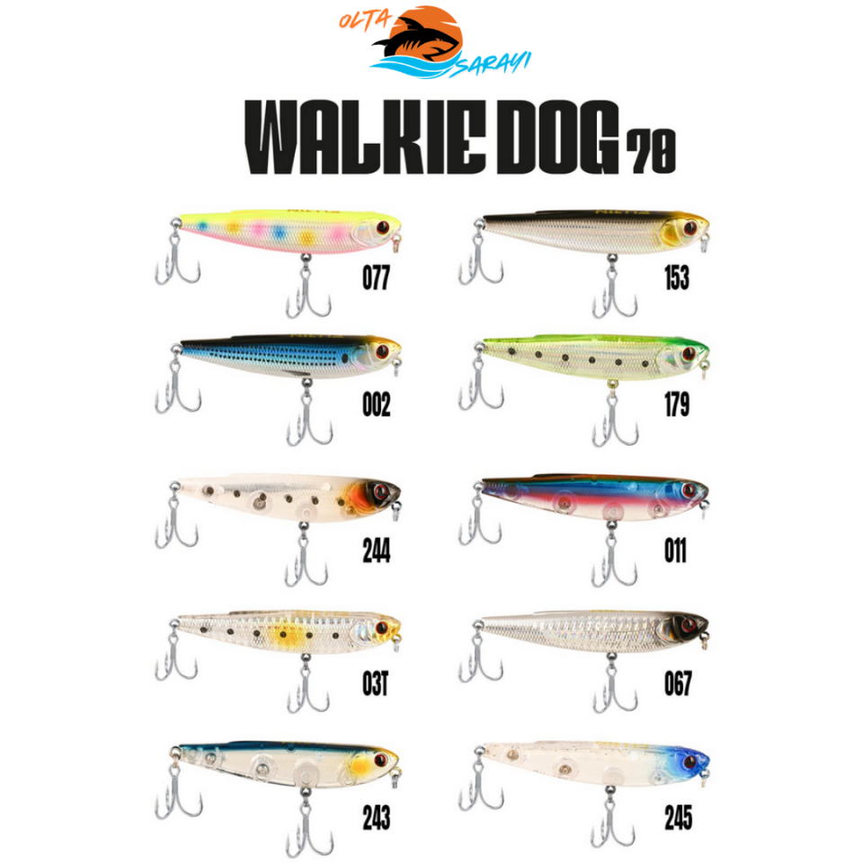 Fujin Walkie Dog 70mm 8.2gr Su Üstü Maket Balık – WTD Aksiyonlu Floating Sahte Yem